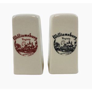 Williamsburg Virginia Salt And Pepper Shakers Porcelain Vintage Govenors Palace